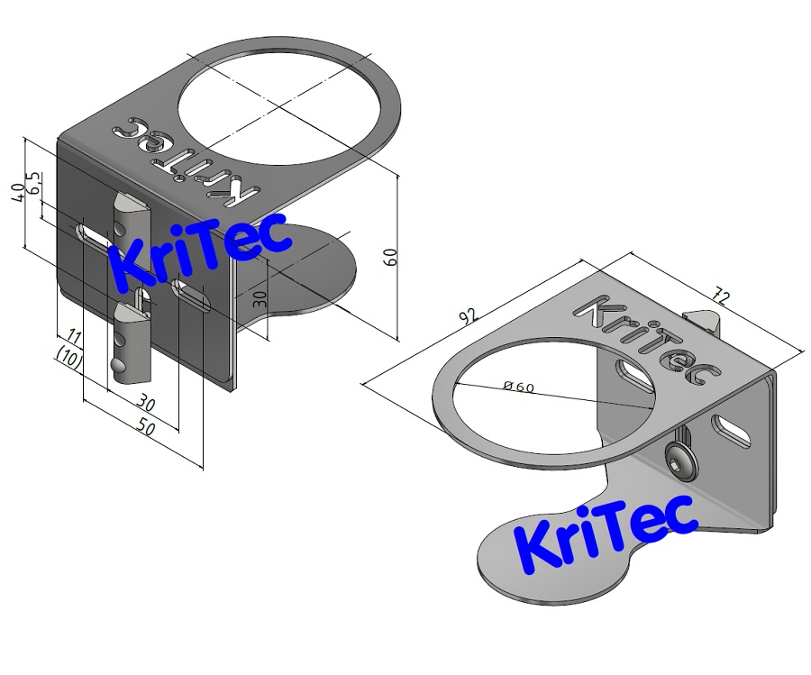 KriTec Becherhalter 0,2l VA rostfrei