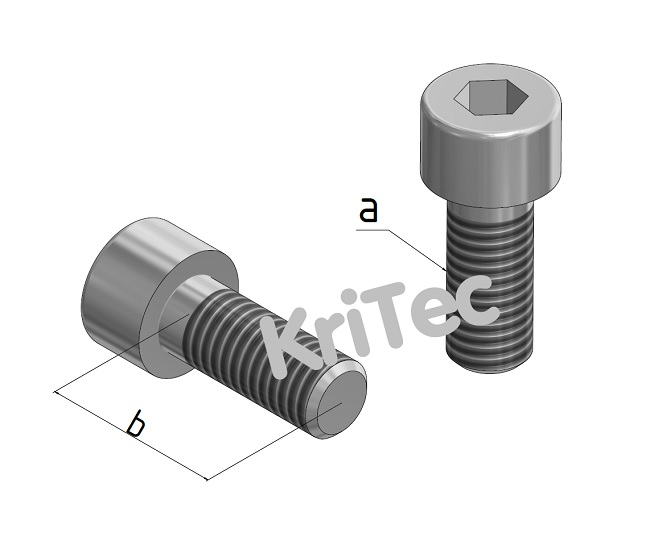 KriTec Zylinderschrauben ISO 4762 (DIN 912) verzinkt