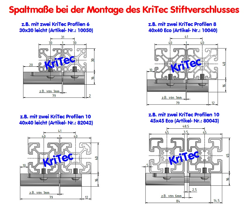 KriTec Stiftverschluss