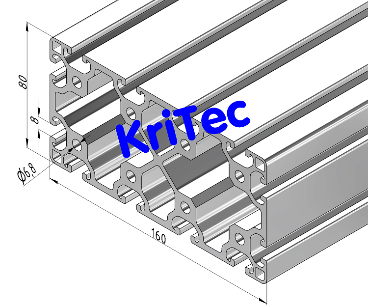 KriTec Profil 8 160x80 leicht