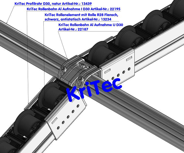 KriTec Rollenbahn Al Aufnahme I D30