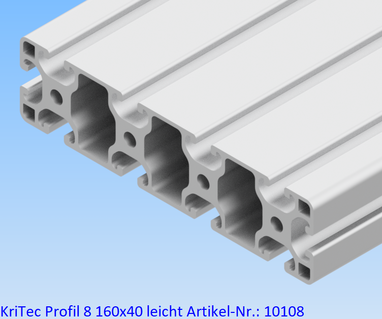 KriTec Profil 8 160x40 leicht