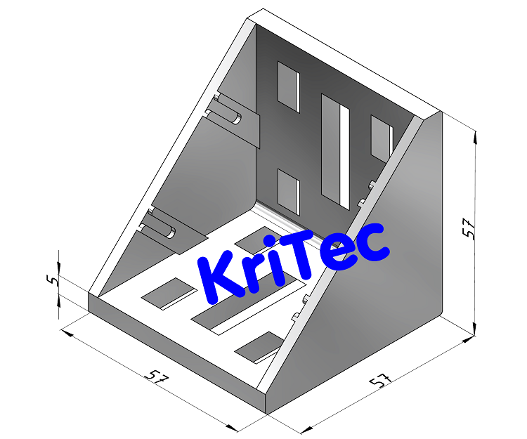 KriTec Winkel 6 60x60x60 Zn Standard