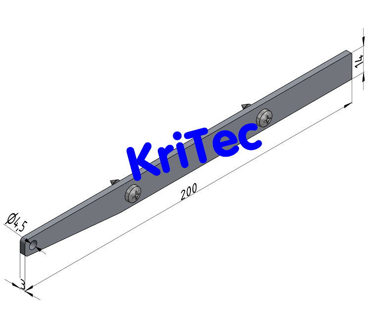 KriTec Regalboden-Abdeckkappensatz 8 200 St, weißaluminium