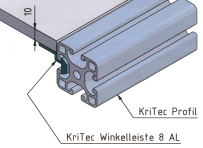 KriTec Winkelleiste 8 Al