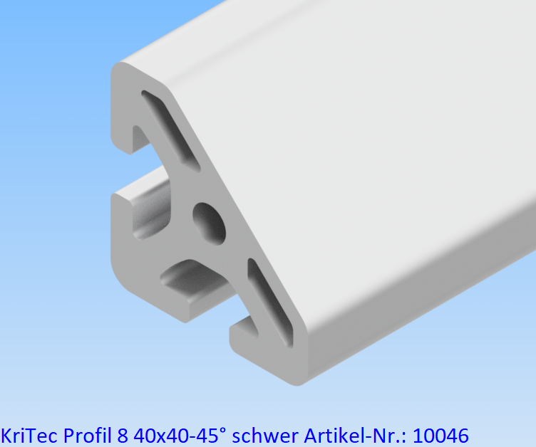 KriTec Profil 8 40x40-45° schwer