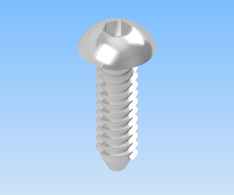 KriTec Zentralschraube für Nut 6 Raster 20 - S6x16-T25