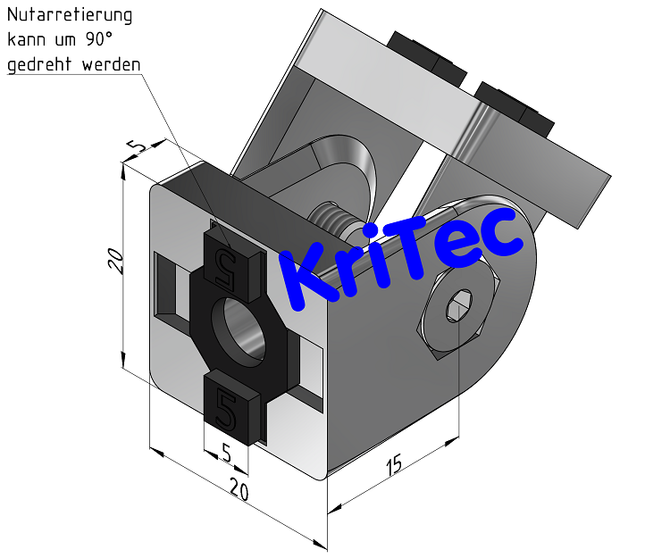 KriTec Gelenk 5 20x20