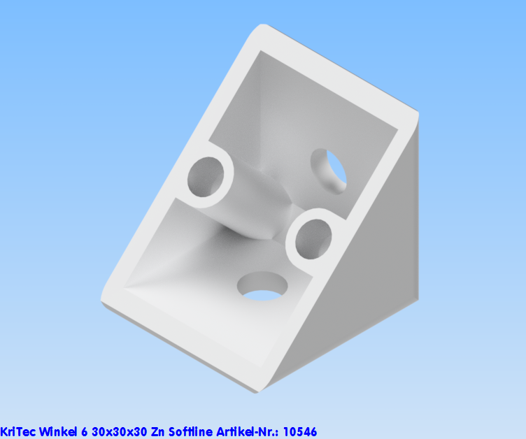 KriTec Winkel 6 30x30x30 Zn Softline