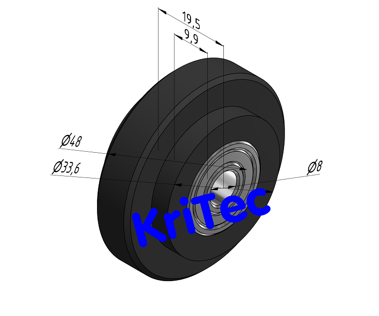 KriTec Rolle 10 PA Ø47