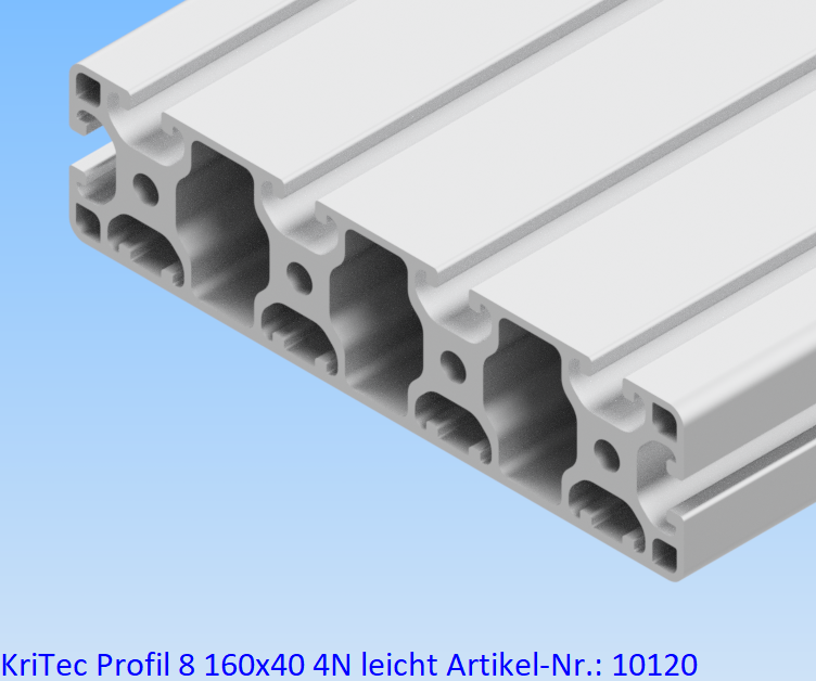 KriTec Profil 8 160x40 4N leicht
