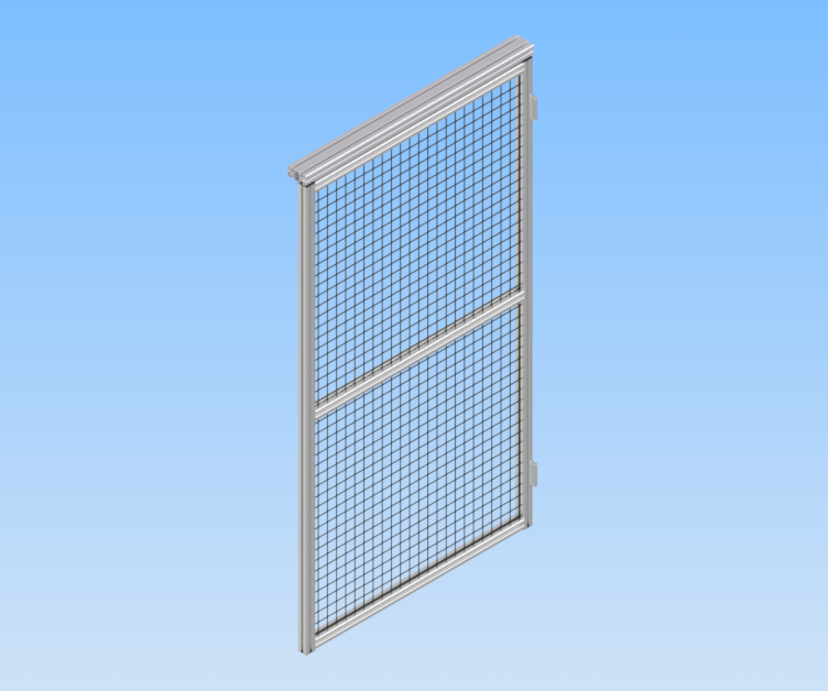 KriTec Schutzzauntüren Nut 8 Raster 40 mit Schweißgitter