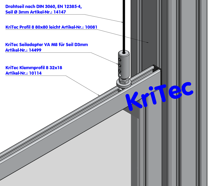 KriTec Klemmprofil 8 32x18