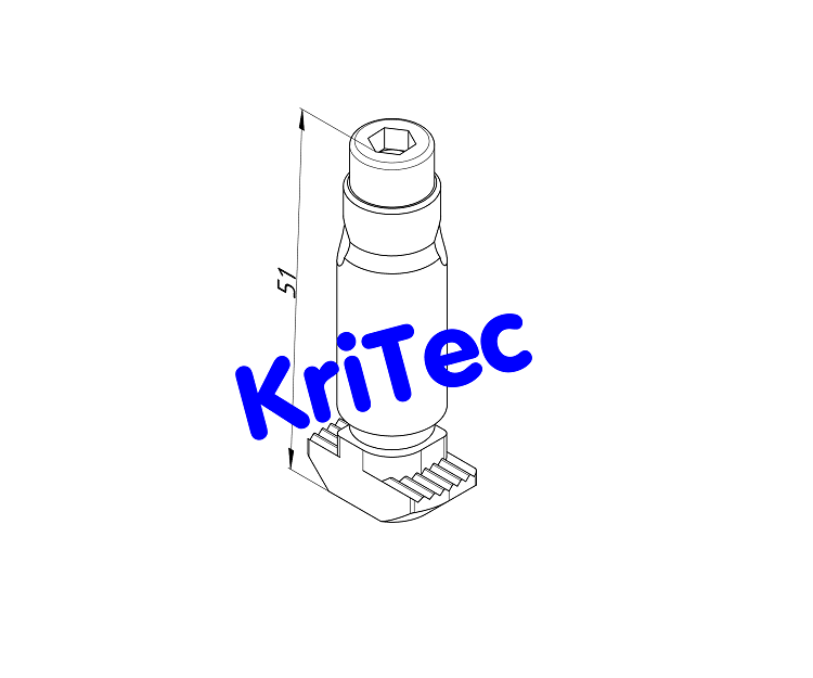 KriTec Automatik-Verbinder 10 Raster 40, 45, 50 außer für 10 45x45 leicht und 10 90x45 leicht