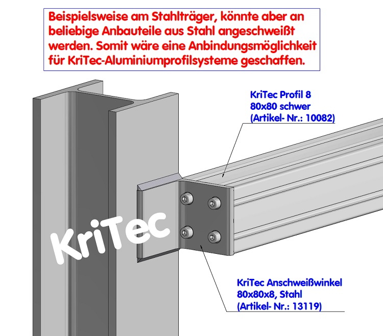 KriTec Profil 8 80x80 schwer