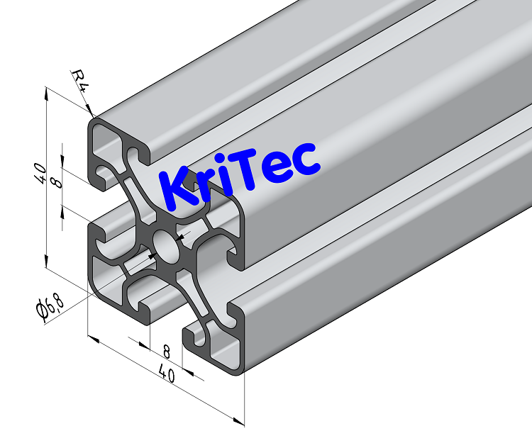 KriTec Profil 8 40x40 Eco
