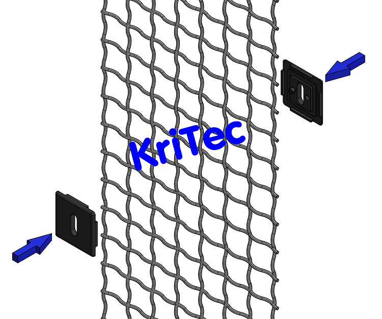 KriTec Wellengitter 30x30x4 Al