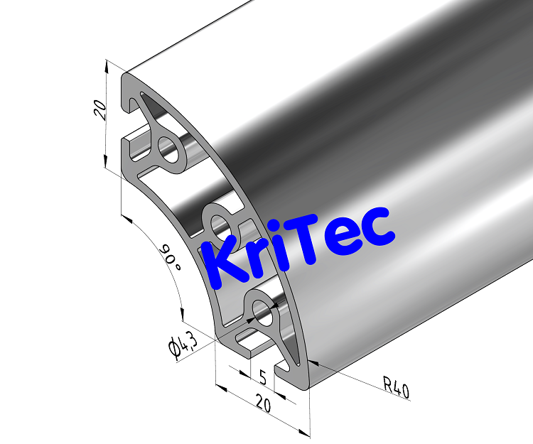 KriTec Profil 5 R20/40-90°