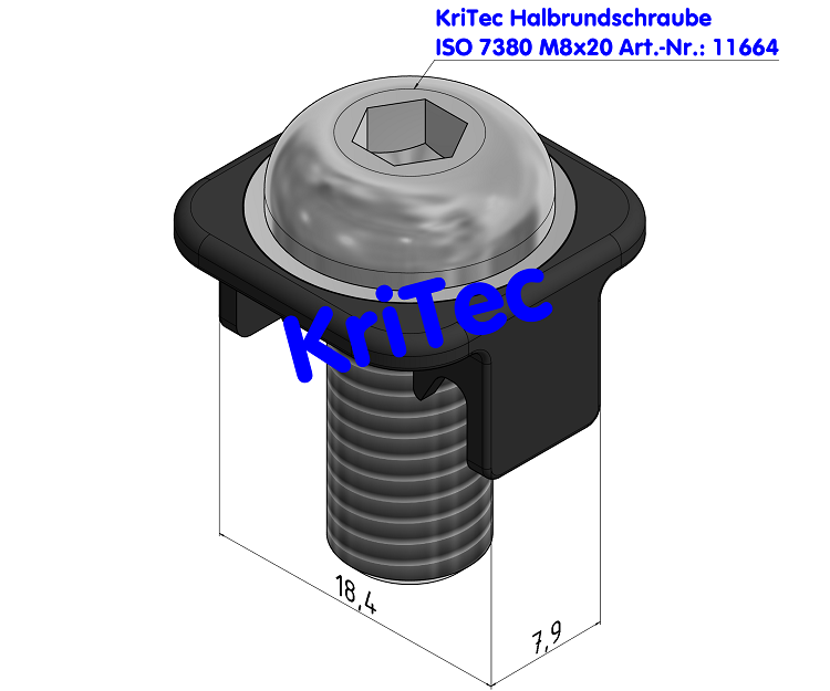 KriTec Standardverbindungssatz 8K Raster 40