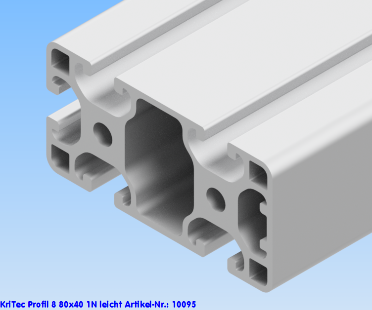 KriTec Profil 8 80x40 1N leicht