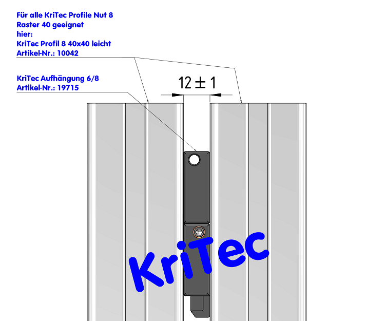 KriTec Aufhängung 6/8