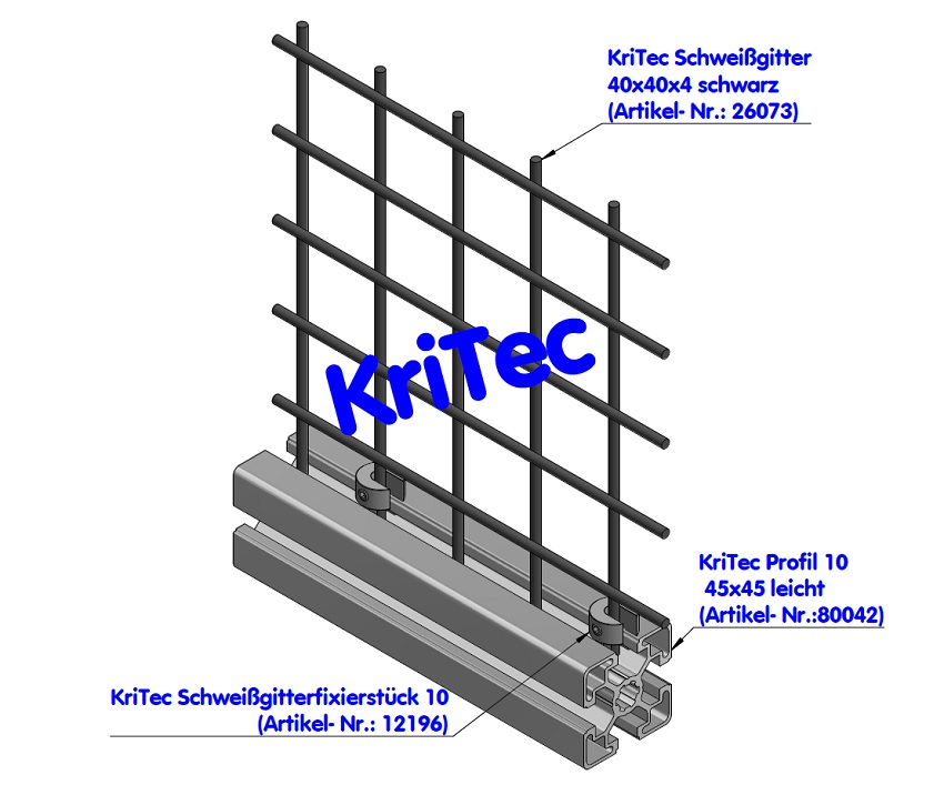 KriTec Profil 10 45x45 leicht