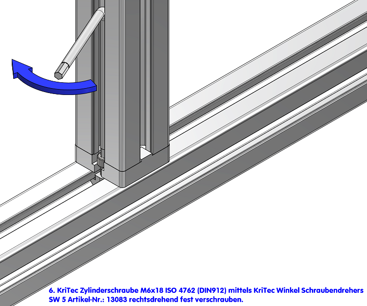 KriTec Plattenverbinder 10 45x45 lackiert