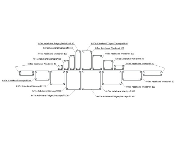 KriTec Kabelkanal-Wandprofil 120