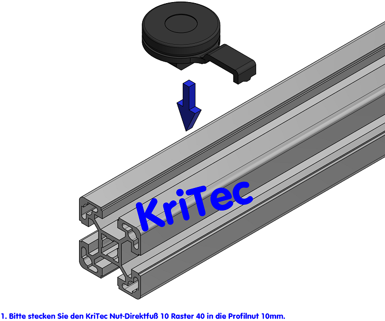 KriTec Nut-Direktfuß 10