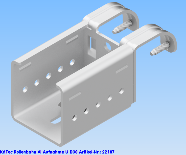 KriTec Rollenbahn 6 40x40 Al Aufnahme U D30