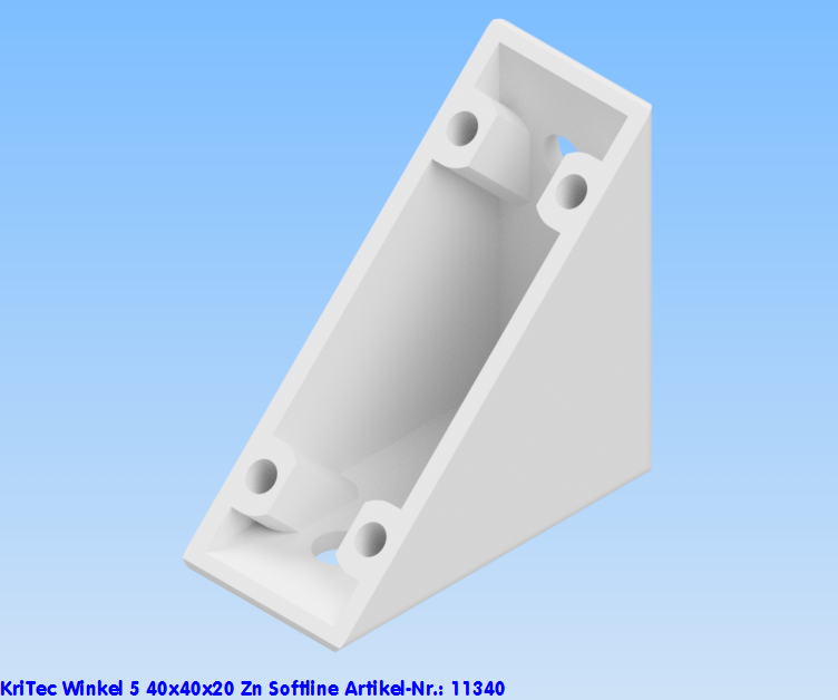 KriTec Winkel 5 40x40x20 Zn Softline