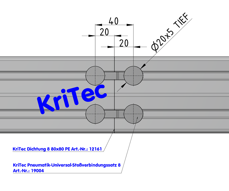KriTec Pneumatik-Universal-Stoßverbindungssatz 8