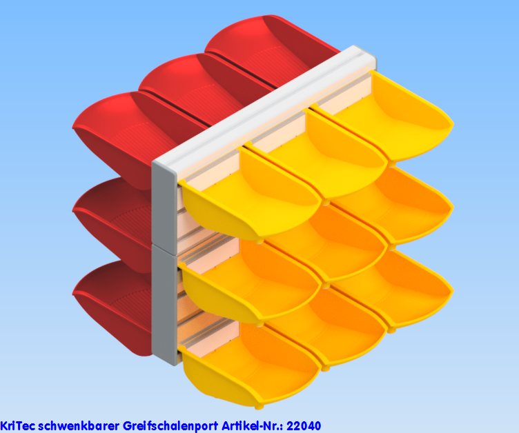 KriTec schwenkbarer Greifschalenport