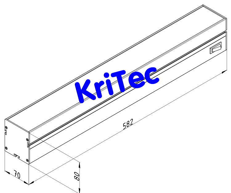 KriTec LED Arbeitsplatzleuchte 600 BASIC