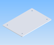 KriTec Abdeckkappen 8 VA inkl. Bef.satz