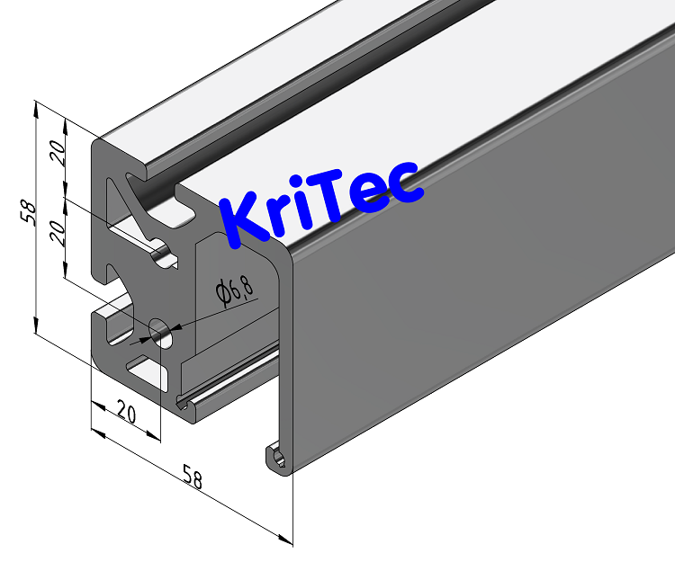 KriTec Laufrollenprofil 8 D14
