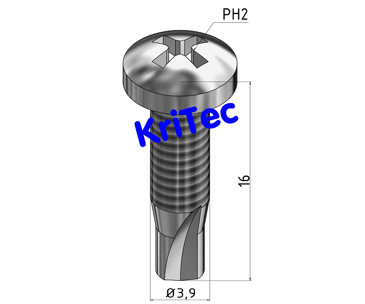 KriTec Bohrschraube 3,9x16 DIN 7504Form M