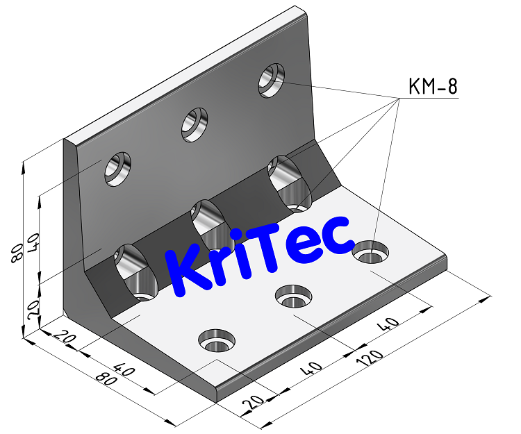 KriTec Winkel 8 80x80x120