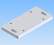 KriTec Adapterplatte Al für Druckluftanschlussdose