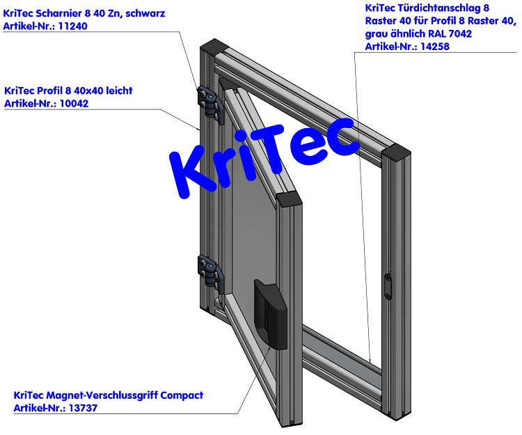 KriTec Magnet-Verschlussgriff Compact