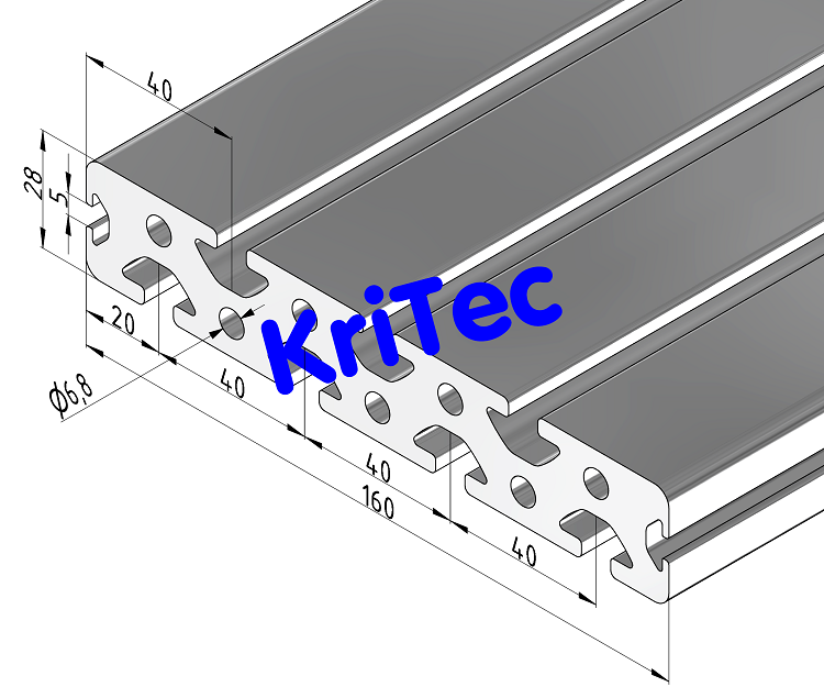 KriTec Profil 8 160x28