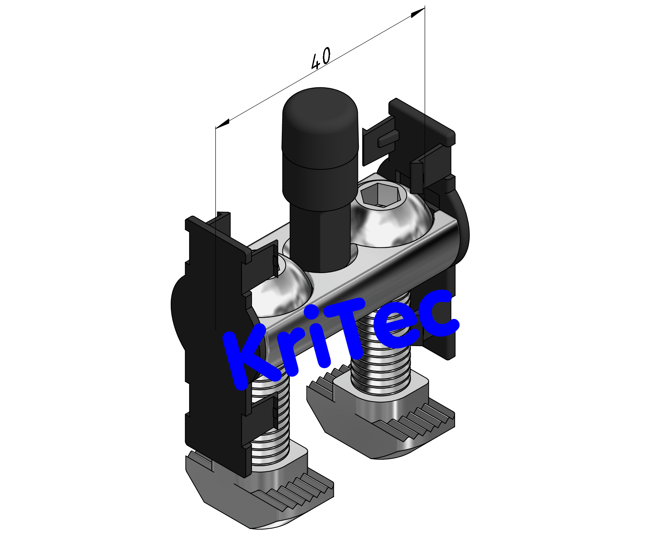 KriTec Bolzenverbindungssatz 10 D17x40