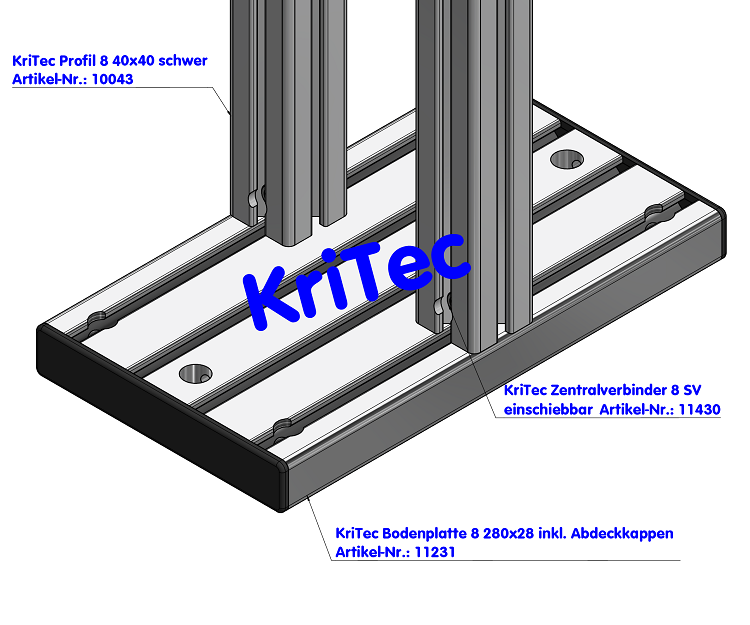 KriTec Bodenplatte 8 280x28