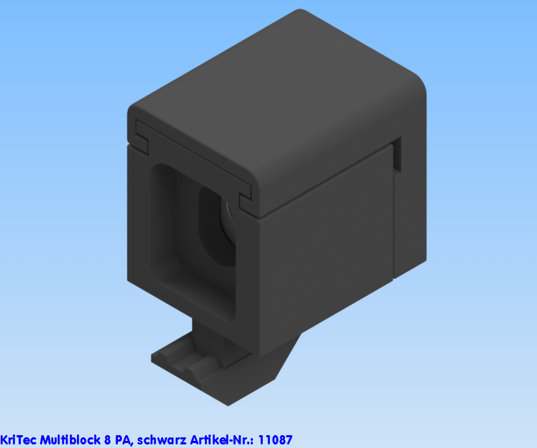 KriTec Multiblock 8 Raster 40 PA, schwarz