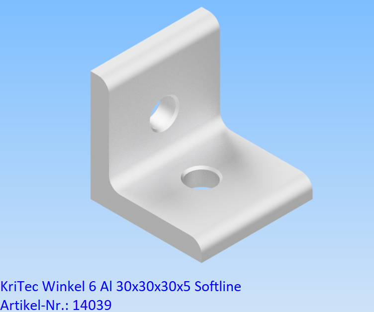 KriTec Winkel 6 Al 30x30x30x5 Softline