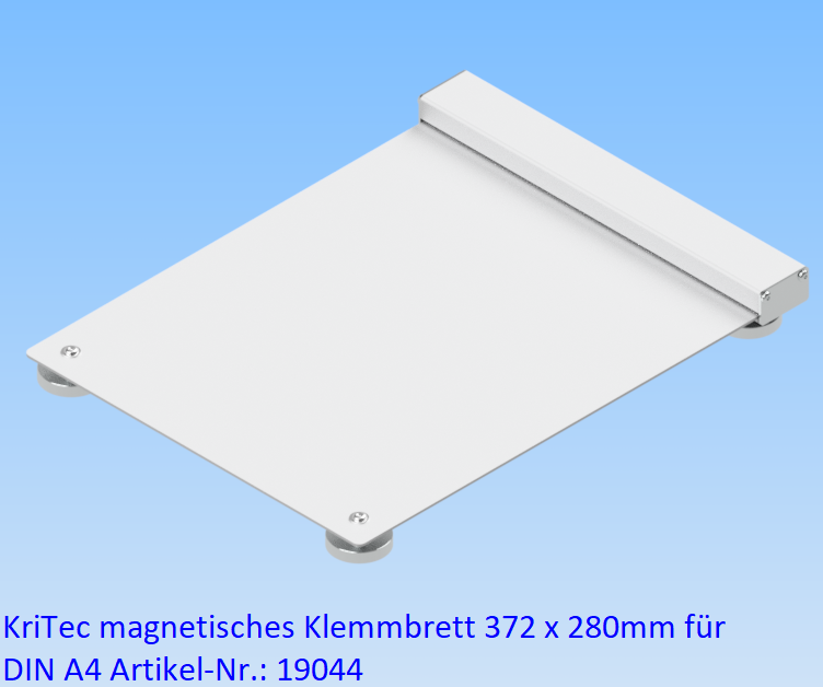 KriTec magnetisches Klemmbrett 372 x 280mm für DIN A4
