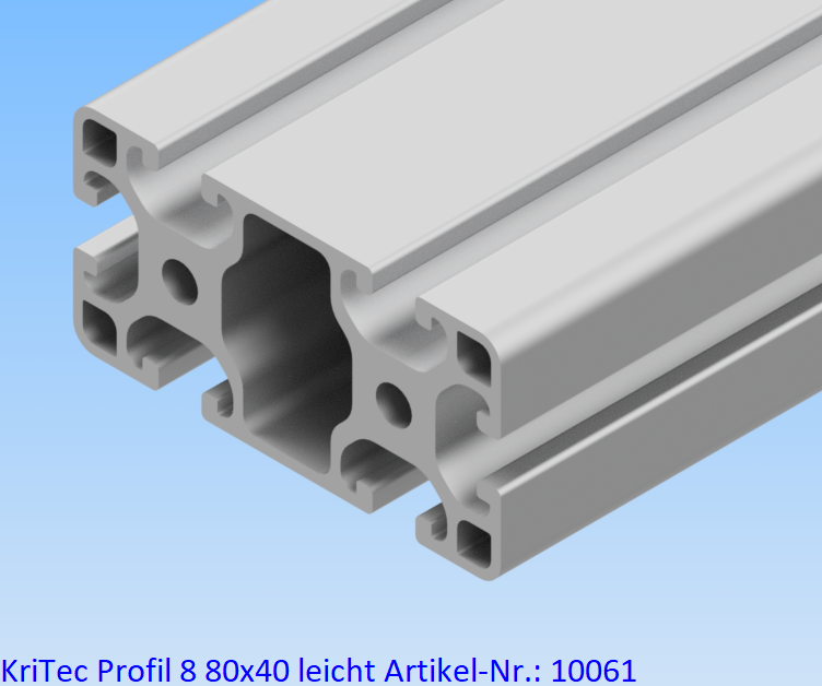 KriTec Profil 8 80x40 leicht