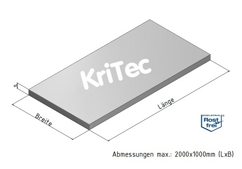 KriTec Edelstahl-Bleche