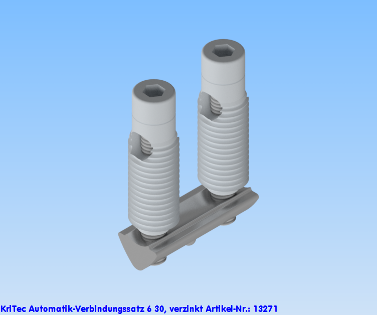 KriTec Automatik-Verbindungssatz 6 30, verzinkt