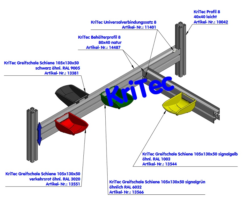 KriTec Profil 8 40x40 leicht